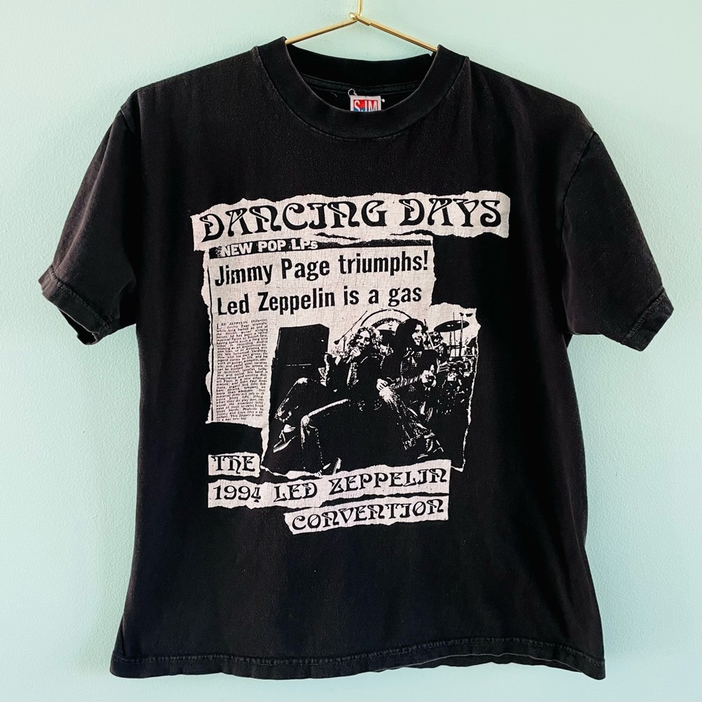 Vintage Led Zeppelin Band Shirt Convention 1994 RARE Page Plant Bonham